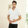 thumbnail image 5 of HAOMEILI Mens Short Sleeve Polo Shirts Casual Slim Fit Basic Designed Cotton Shirts, 5 of 7