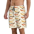 thumbnail image 2 of Goofa Dachshund Printed Mens Swim Trunks Summer Quick Dry Short Beach Swimwear Bathing Suits-Large, 2 of 9
