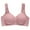 Purple, variant on Dealovy Front Closure Bras for Women No Underwire Solid Color Full Coverage Seamless Push up T Shirt Bras