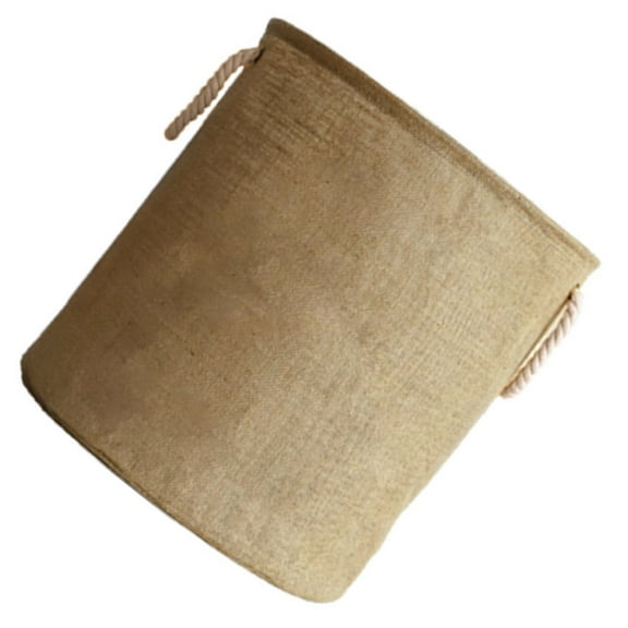 Small Laundry Basket Double Hamper Jute