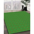 thumbnail image 3 of Ahgly Tapis d'Intérieur Lavable en Machine Carré Vert, 6 Pieds Carré, 3 of 7