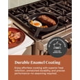 thumbnail image 3 of Caraway Cast Iron Skillet - 10.5” Enameled Cast Iron Pan With 3 Layer Enamel Coating - No Seasoning Required - Compatible With All Stovetops - Free From Forever Chemicals - Midnight Blue, 3 of 7