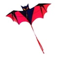 thumbnail image 3 of Cometa de murciélago fácil de volar, divertida para niños y adultos, cometa voladora creativa profesional para Poste delantero, 3 of 6