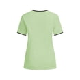 thumbnail image 5 of Women causal Tops Sawvnm Women's Nurses Tunic Uniform Clinic Carer V-Neck Protective Clothing Gifts for Women Green M, 5 of 6