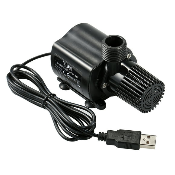 DECDEAL USB Bomba de agua sin escobillas con filtro Ultra silencioso DC12V Micro bomba de aceite de Tomshoo Bomba de fuente