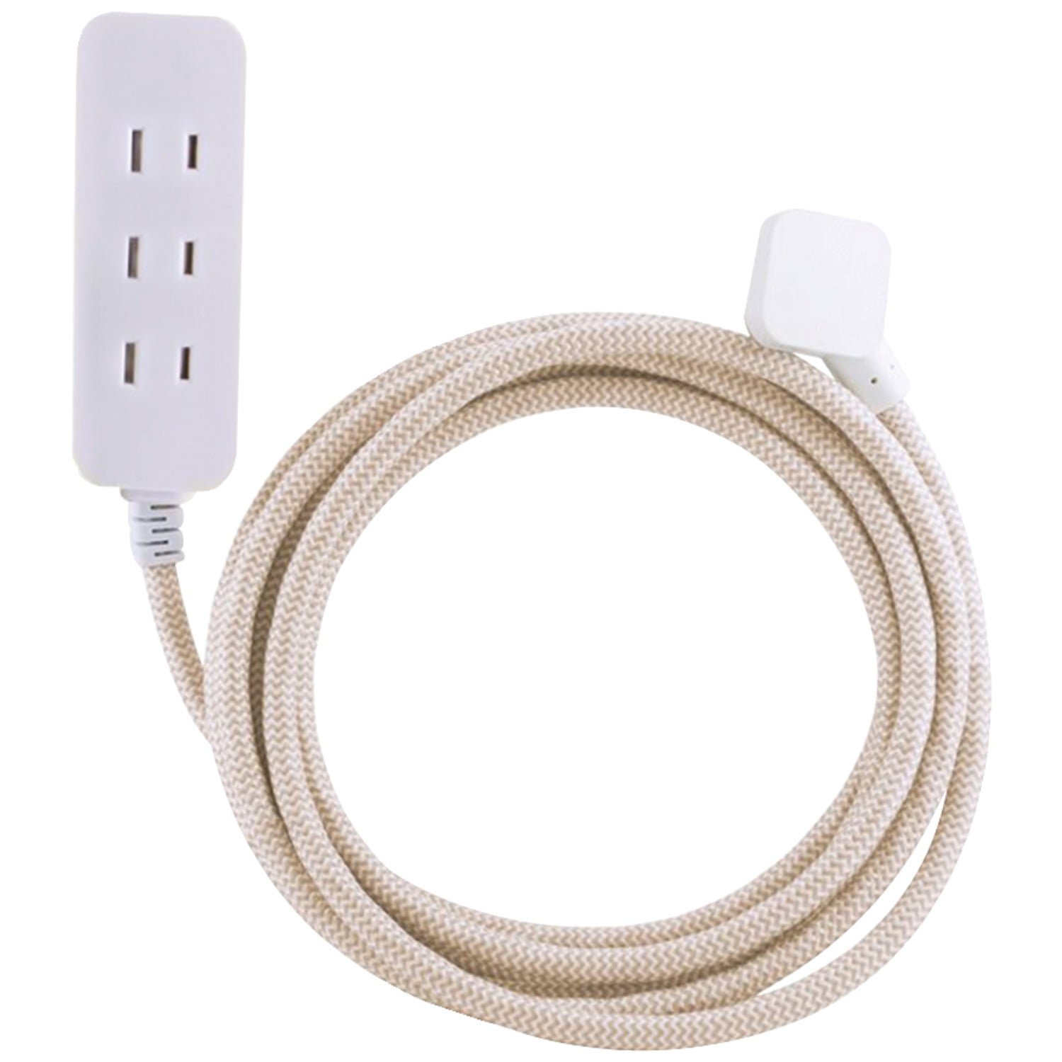 Cordinate Designer Extension Cord, 3 Polarized Outlets with Surge