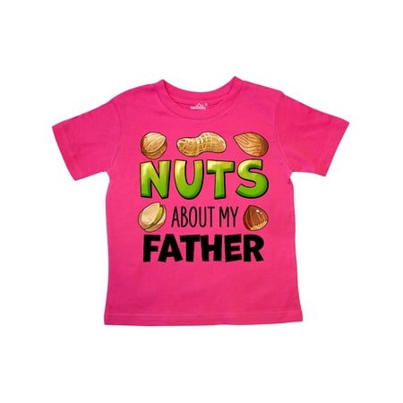 

Inktastic Nuts About My Father Peanut Almond Pistachio Gift Toddler Boy or Toddler Girl T-Shirt