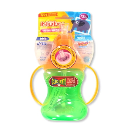 Nuby Active Sipeez Flip ’n Sip Sipper Cup (10 oz.) Color: green Size: one size