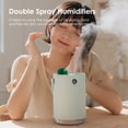 thumbnail image 4 of 1L Double Spray Humidifiers with LED Light Portable Handle Cool Mist Auto Shut-Off Humidifier Desk Humidifiers for Home Office Bedroom Baby Room, 4 of 8