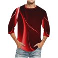 thumbnail image 1 of Qiopertar Liquidation à Moins de 5$ Hommes Imprimé Col Rond Mode Décontractée Manches Courtes Blouses Chemises en Liquidation Accès Anticipé Offres, 1 of 4