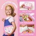 thumbnail image 3 of Bentgo + Bluey Kids Prints Leak-Proof, 5-Compartment Bento-Style Kids Lunch Box - Ideal Portion Sizes for Ages 3-7, Durable, Drop-Proof, Dishwasher Safe, & PFAS & BPA-Free Materials (Hearts & Crafts), 3 of 7