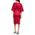 thumbnail image 2 of Theia womens  Kimono Satin Cocktail Dress, 10, Red, 2 of 3