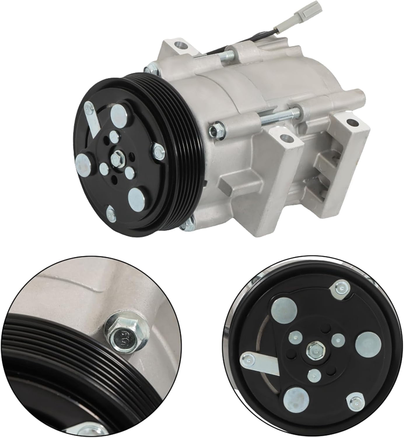 Genrics AC Compressor with AC Clutch CO 101640C Replacement for Ford Escape 3.0L 2001-2007 Mazda Tribute 3.0L 2001-2006