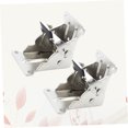 thumbnail image 3 of BESTYASH 2pcs Self Locking Table Leg Bracket Metal Silver Professional Furniture, 3 of 8