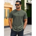thumbnail image 3 of COOFANDY Plain Tshirts for Men 100% Cotton Short Sleeve T Shirt Crewneck Casual, 3 of 6