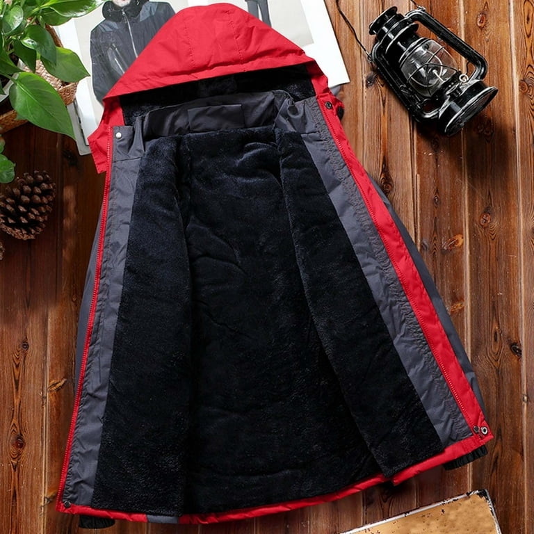 Zpanxa Men's Extreme Cold Weather Jacket Waterproof Windproof