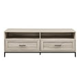 thumbnail image 5 of Pemberly Row 58" Contemporary 2-Drawer Wood TV Console - Birch / Black, 5 of 6