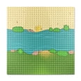 thumbnail image 2 of Building Bricks Baseplate Toddlers Flat Base Plate Block Toy Board for Adults Children Playset Decor Replacement Parts Presents Grass Type 1, 2 of 9