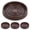 Brown, variant on Monyance floor protectors 4pk Round Caster Cups for Carpet/Hard Floor, 3in Non-Slip (Coffee)(3.43X3.43X0.59Inches)