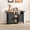 Black, variant on Bifanuo 2-in-1 Outdoor Storage Cabinet & Potting Bench with Wheels, Work Bench with Stainless steel countertop for Garden Tools, HDPE Material All Weather Use - Black