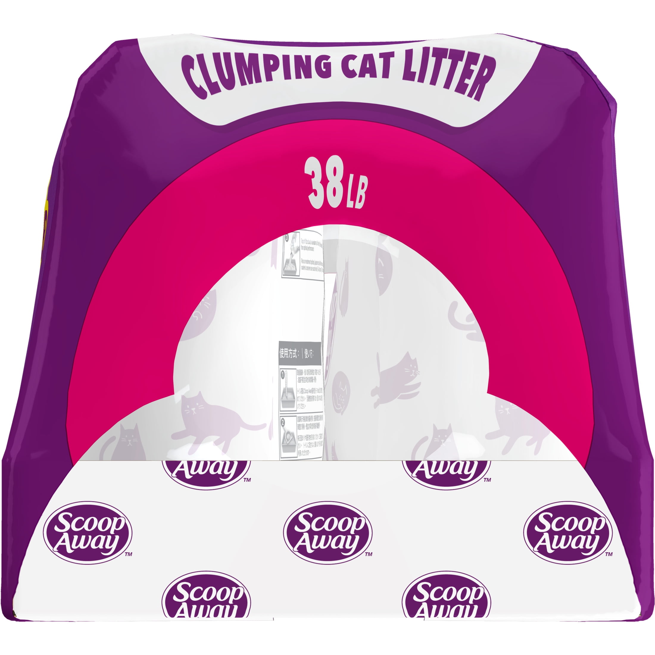 Scoop Away Extra Strength Multi-Cat Scented Litter, Clumping Cat Litter, 38 lb