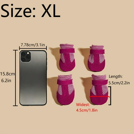 ZGAD Comfy Casual Pet Dog Boots  Four Season Universal Breathable Soft Sole Dog Shoes For Indoor Outdoor