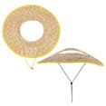 thumbnail image 2 of 2pcs Hard Hat Sun Shade Construction Site Helmet Straw Sun Visors Shield Covers, 2 of 2