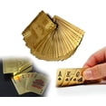 thumbnail image 1 of Peeplvalue Gold Plated Poker Playing Cards Pack Of 4 | Pure Pvc Table Cards - Golden | Gift For Family & Friends | Waterproof Playing Cards, 1 of 5