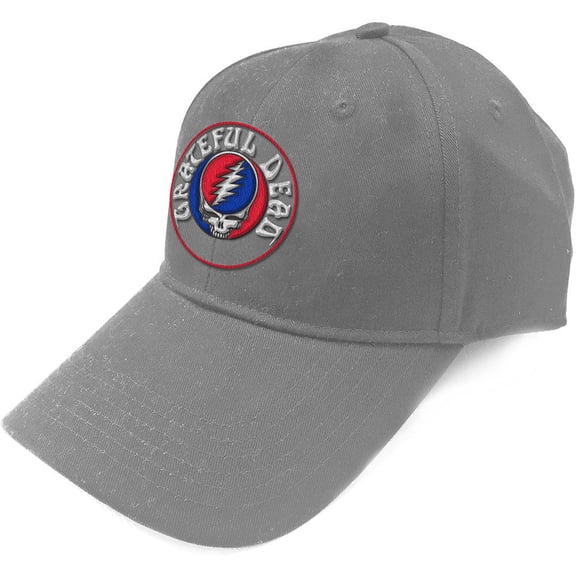 Grateful Dead Unisex Baseball Hat: Steal Your Face Logo Grey