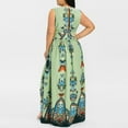 thumbnail image 5 of Dyegold Summer Dresses for Women 2023, Women Plus Size Maxi Dresses Floral Printed Empire Waist V Neck Short Sleeve Summer Casual Flowy Long Dress Boho Maxi Dress, 5 of 7