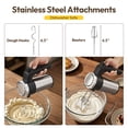 thumbnail image 3 of Powerful 600W Hand Mixer, 5 Speed + Eject Button,Self-Control,Lightweight Stainless Steel Hand Beaters *2 , for Baking, Cookies,Cream,and Kitchen Mixer Machine, 3 of 10