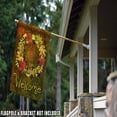 thumbnail image 2 of Toland Home Garden Leaf Wreath Welcome Fall Flag Double Sided 28x40 Inch, 2 of 4