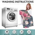 thumbnail image 6 of Wearable Oversized Blanket,Pioneer Flower Floral Print Pattern Wearable Blanket Hoodie for Adults,Cozy Hooded Blankets with Super Pockets,Super Warm Fuzzy Pullover for Women & Men, 6 of 6