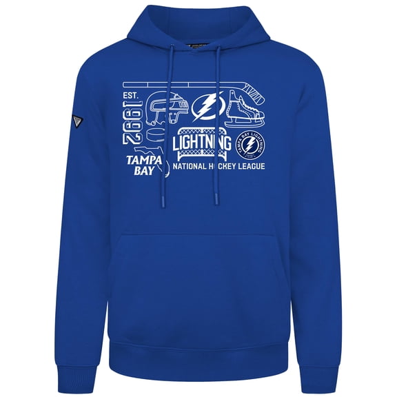Men's Levelwear Royal Tampa Bay Lightning Podium Campaign Pullover Hoodie