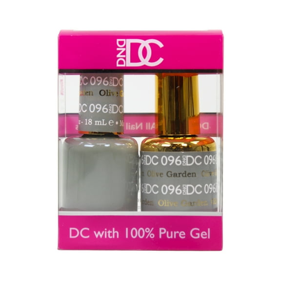 DND - DC Duo Soak off Gel & Matching nail polish - 096 Olive Garden
