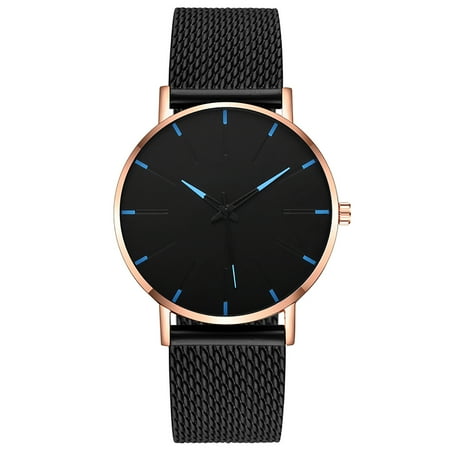 amousa Watch Men s mesh strap ultra-thin quartz watch