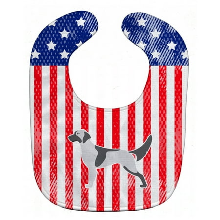 USA Patriotic English Setter Baby Bib