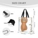 thumbnail image 3 of Easygdp Cute Sloth In Yoga Pose Tree Bolsa Tote para Mujer, Bolso de Hombro para Trabajo, Playa, Viajes, Compras y Supermercado, 3 of 7