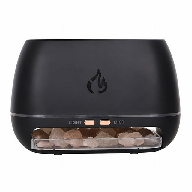 Coozy Diffuseur de Parfum de Roche pour la Maison, Lampe de Roche Déco, Base en Bois Véritable Sculptée à la Main