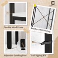 thumbnail image 6 of CAPHAUS 550lbs Capacity Garment Rack for Hanging Clothes, Heavy Duty Metal Open Wardrobe w/Hanging Rods & Drawers, Free Standing Closet Organizer, Metal Closet w/Wooden Boards, White Board, 6 of 9