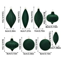 hulanddfd Christmas Tree Ball Ornament Set - 27Pcs Green Shatterproof Xmas Hanging Balls, Christmas Hanging Pendant for Tree Wreath and Wedding Holiday Party Decor