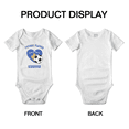 thumbnail image 3 of Future Soccer Player Kosovo Soccer Fan Baby Rompers Newborn Clothes Outfits (White, 18-24 Months), 3 of 5