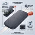thumbnail image 5 of Portable NVMe External SSD, USB-C Up to 1050 MB/s Read, IP55 Shockproof Water Resistant with Built-In Lanyard Hole - B, 5 of 6