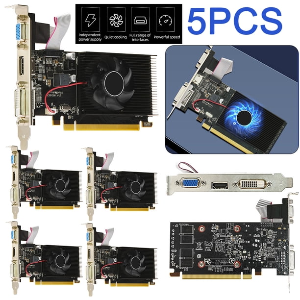 Tarjeta gráfica para computadora R5 230 2G PCI-E 64 bits juegos diarios navegación web en la oficina