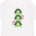 thumbnail image 4 of Inktastic Turtle Lover Hearts Girls Long Sleeve Toddler T-Shirt, 4 of 5