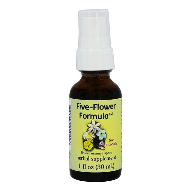 Flower Essence Services FiveFlower Formula NonAlcohol Spray 1 oz