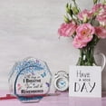 thumbnail image 3 of Memorial Gift Sympathy Condolence Gift For Mom Or Dad In Heaven, As Long As I Breathe You Will Be Remembered Butterflies Crystal Glass Plaque Table Remembrance Heartfelt Gift, 4 X 4 Inches, 3 of 6