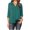 Green, variant on ICHUANYI Womens Classic Button Shirts Lapel Long Sleeve V Neck Blouses Casual Solid Loose Tops