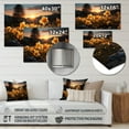 thumbnail image 4 of Designart "Daffodils landscape Sunset I" Floral Metal Art Living Room, 4 of 5
