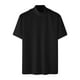 thumbnail image 4 of Camisa Elvqul Hombre Economicas Negro Manga Corta de Color Sólido Cuello Redondo, 4 of 7